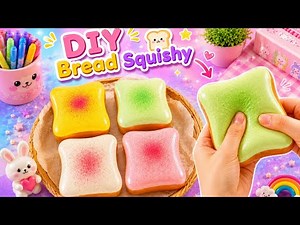 How to Make Viral Bread Squishy / Paper craft / Easy craft ideas / art and craft