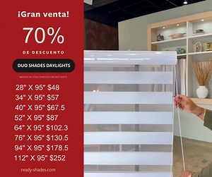 ¡Descuentos espectaculares en cortinas esta semana! Ven a nuestra tienda en Hatillo y llévate las tuyas hoy mismo. Para más información llámenos al 787.793.3667 | Cortinas Ready-Shades
