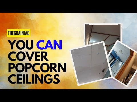 How to Cover popcorn or textured ceiling with panels