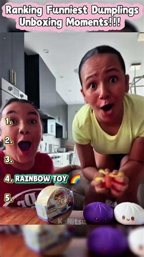 GLITTER DUMPLING REVEAL: Ranking Funniest Dumplings Unboxing ✨🥟 #shorts #unboxing #satisfying #toys