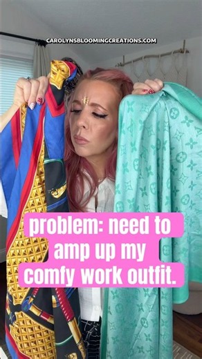 How to Dress Up Wide-Leg Pants With a Scarf | Easy Work Outfit Idea #workoutfit