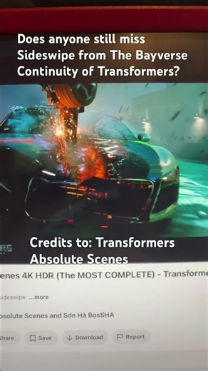 Does anyone still miss Sideswipe from The Bayverse Continuity of Transformers?