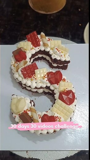 Letters "S" monogram cake tutorial Day2 of #30dayschallenge #ytshorts #cake #motivation #ytcreator
