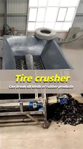 6-8 Tons/Hour Tire Shredder Test Run Site#tireshredder #tirecrusher #industrialshredder#shredder