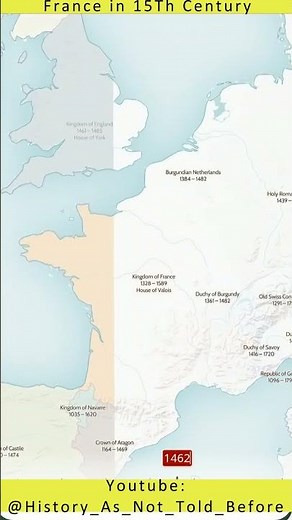 France In 15th Century Animated Map | Map
