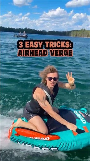 Here are 3 tricks to try on the Airhead Verge #ad #AirheadWaterSports #Tubing