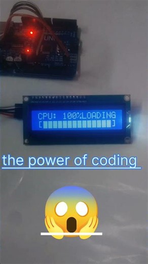 arduino coding testing and 1602 LCD display project by very