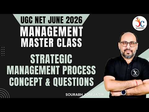 Management Master Class : Strategic Management Process Concept & Questions | UGC NET Management 2026