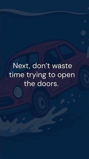 How to escape a drowning car ?