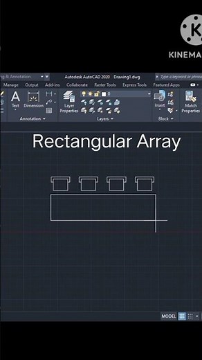Types of Array in AutoCAD | AutoCAD | Arrays #autocad