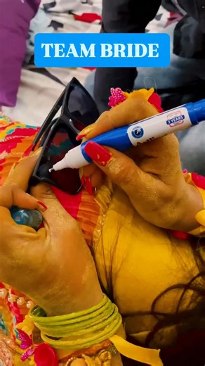 Tashwita & Sehaj on Instagram: "Team Bride 👰 [team bride, bride squad, bridal tribe, bridesmaid gang, wedding squad, bride’s team, squad goals, bridal masti, wedding girls, team bride vibes] #teambride #bridalsquad #siblings #trending #haldiceremony💛 #weddingdiaries #bridalgoals #bridaloutfits"