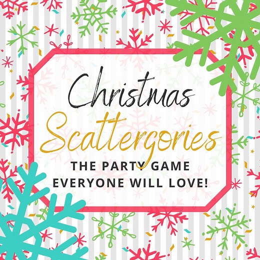 Printable Christmas Scattergories To Play This Holiday Season! [Free Printables!]