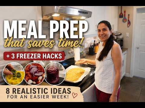 8 Realistic Meal Prep Ideas (Including 3 Freezer Hacks!) | Cozy Homemaking #vlog