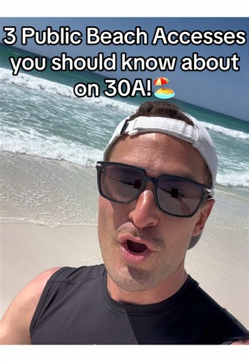 3 great public beach accesses on 30A you should know about🏖️ #30A #EmeraldCoast #FloridaBeaches #BeachAccess #VisitFlorida