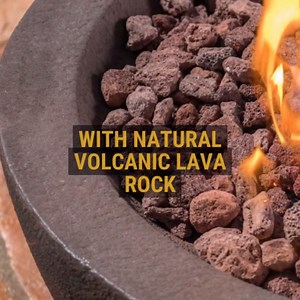 Midwest Hearth Lava Rock for Fire Pits and Gas Log Sets, Red 1/2" to 2" (10-lb Bag)