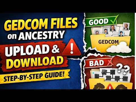 Uploading & Downloading GEDCOM Files on Ancestry
