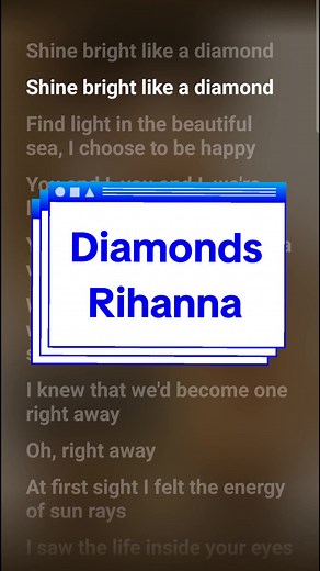 Rihanna Diamonds Karaoke Lyrics & Sing-Along