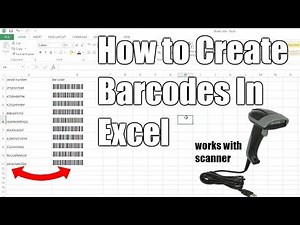 How to Create Barcodes in Excel