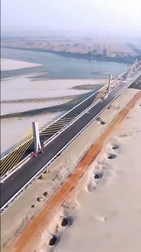India's Longest Cable-Stayed Bridge Built Over River Ganga! 🚧🇮🇳