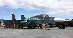 Armed Russian jets have flown over a U.S. base in Syria nearly every day in March, U.S. commander says