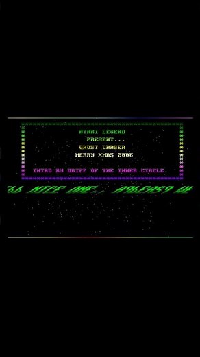 Ghost Chaser Atari ST Cracktro by Atari Legend | #amiga #c64 #cracktro #demoscene #retrogaming