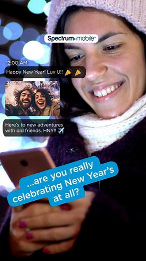 Spectrum | The ball drops, the fireworks pop, and the texts don't stop. We'll keep you connected to all that's happening on New Year's Eve. #Spectrum... | Instagram