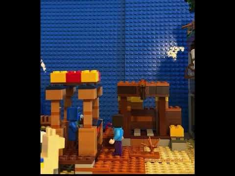 LEGO MINECRAFT WANDERING TRADING POSTLEGO STOP MOTION