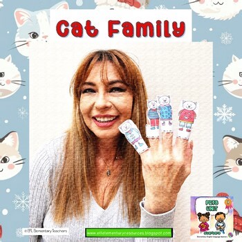 Cat Family – Flashcards, Finger Puppets, Worksheets, Puzzles & Teaching Tips