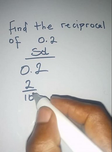 Finding the reciprocal of a decimal number. #viral #maths