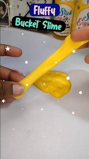 Fluffy 😍 Bucket Slime| How to make slime| No Glue slime #trending #shorts #youtubeshorts