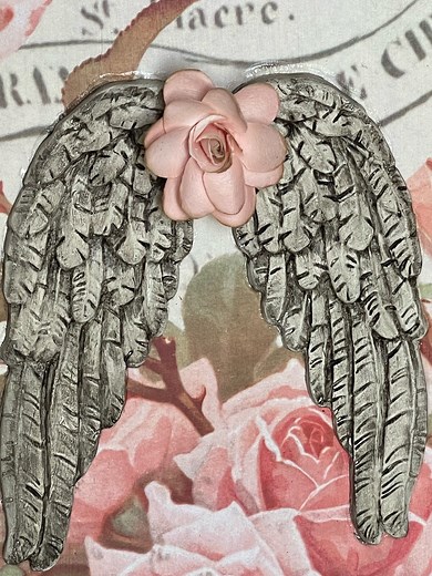 How To: Casting an Angel Wings Mold with Air Dry Clay! Sprinkle, Sprinkle, Sprinkle! #IODmould #angelwings #airdryclay #smallbusiness | Scrappy's Rustics