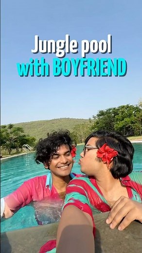 Surprising boyfriend with Pool in Jungle 🥰| Sariska Ep 1 #gaycouplevlog #gaycouplegoals #couplelife