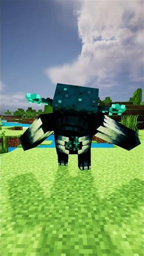 Iron Golem vs Warden Minecraft animation