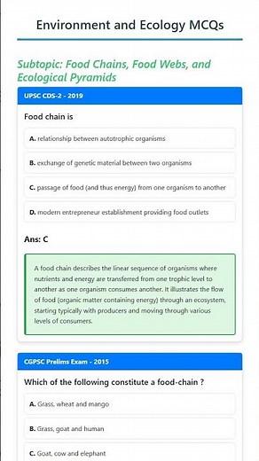 Food Chains, Food Webs, and Ecological Pyramids