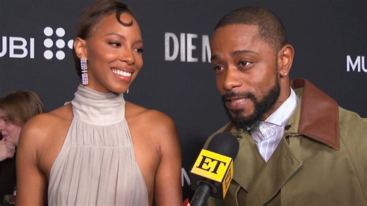 LaKeith Stanfield and his wife, Kasmere Trice, recall her giving birth to their first child together at the New York City premiere of 'Die My Love,' in theaters on Nov. 7. | Entertainment Tonight