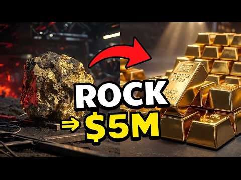 🔥 Inside a $5 Million Gold Mine – The Complete Mining Process Exposed!