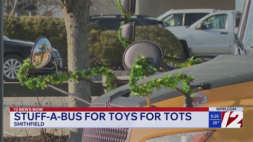 Dattco hosts Toys for Tots "stuff-a-bus" event in Smithfield