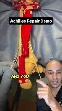 Surgeon explains how to REPAIR a torn Achilles...