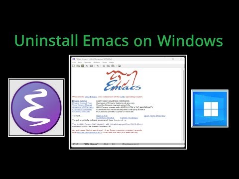 How to Uninstall Emacs 30.2 on Windows 10/11 (2026) | Step-by-Step Guide