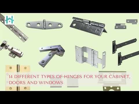 14 types of door hinges for windows and cabinets