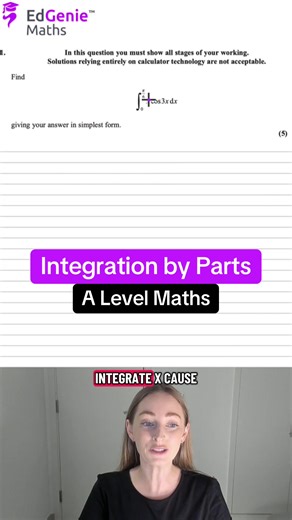 Mastering Integration by Parts: A Level Maths Revision