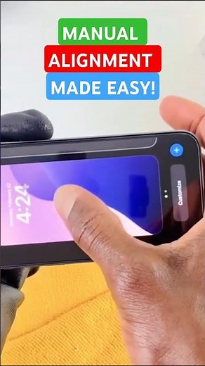 Perfect Screen Protector Alignment WITHOUT a Guide! #shorts