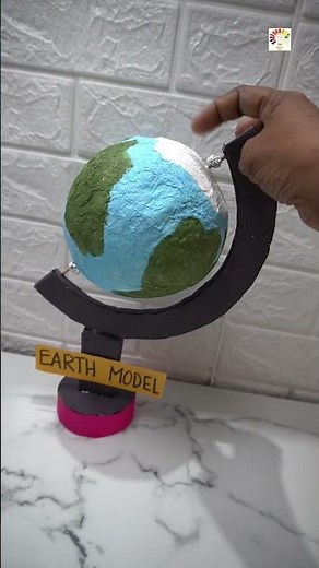How to make Earth 3D working model | Easy Earth globe DIY | Science exhibition model for school
