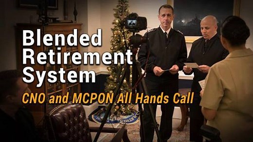 26K views · 249 reactions | The clock is ticking for eligible Sailors to decide whether to opt in to the U.S. Department of Defense (DoD)'s new Blended Retirement System. Master Chief Petty Officer of the Navy Russell Smith offered some advice during Friday’s all hands call. | U.S. Navy | Facebook