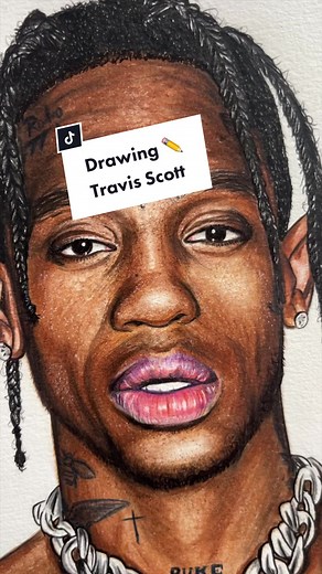 Easy Travis Scott Skin Drawing Tutorial