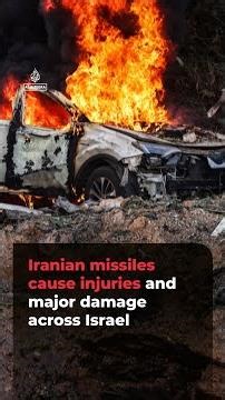 Iranian missiles cause injuries and major damage across Israel | #ajshorts