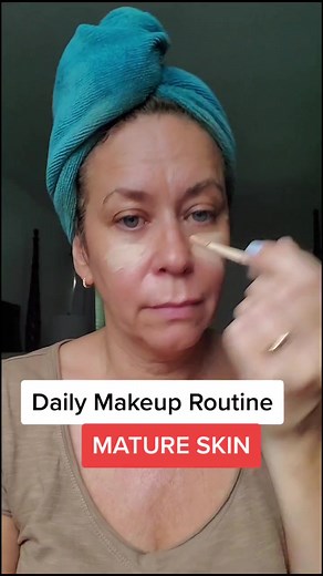 Natural Daily Makeup Routine for Over 50 Mature Skin