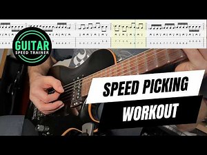 Tremolo Picking Challenge - Alternate Picking Speed Building (80-180 BPM Play-Along)