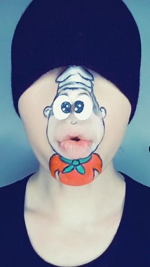 Cartoon Face Painting Tutorial with Marshmallow Tray