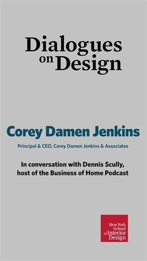 On Thursday, October 30, acclaimed designer Corey Damen Jenkins joined us for Dialogues on Design with Dennis Scully.✨ He shared his inspirational design journey, experience designing for the Kips Bay Decorator Show House, and his new book, Design Reimagined: A Fresh and Colorful Take on Timeless Rooms. From sketching at a young age to changing careers to starting a firm during the recession, his story is truly inspirational. Watch the full conversation: ow.ly/AM3I50XkZi7 #nysid #interiordesign 